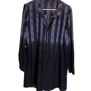 Thakoon Women's L Large Geometric Print Shirt Dress